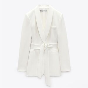 Zara Women's Tuexedo Belted Blazer